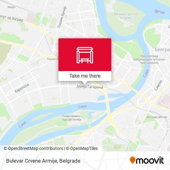 Bulevar Crvene Armije map