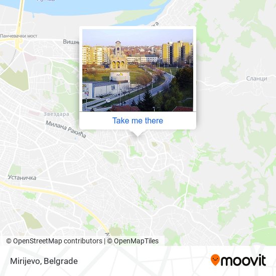 Mirijevo map