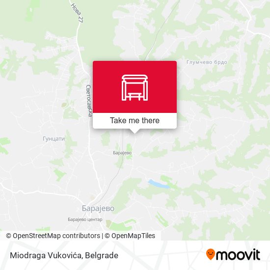 Miodraga Vukovića map