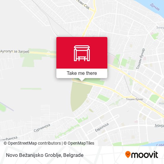 Novo Bežanijsko Groblje map