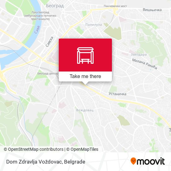 Dom Zdravlja Voždovac map