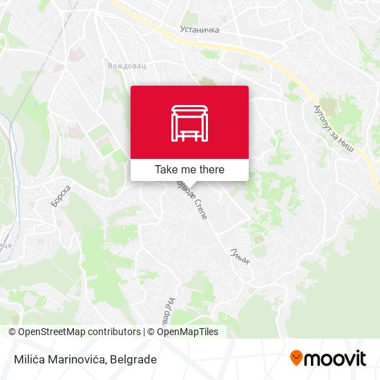 Milića Marinovića map