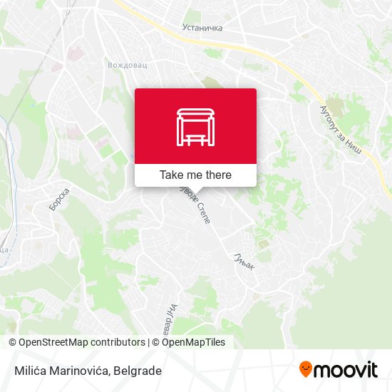 Milića Marinovića map