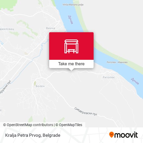 Kralja Petra Prvog map