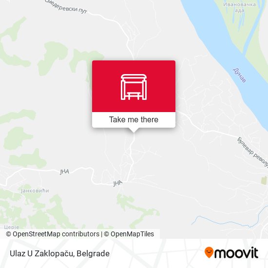 Ulaz U Zaklopaču map