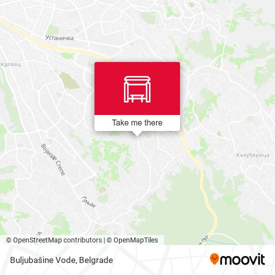 Buljubašine Vode map