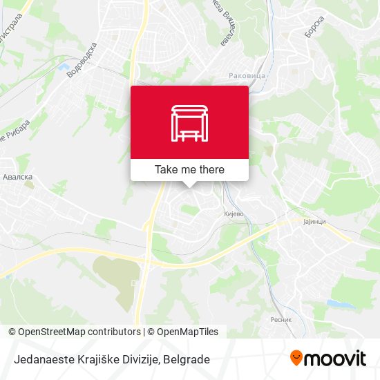 Jedanaeste Krajiške Divizije map