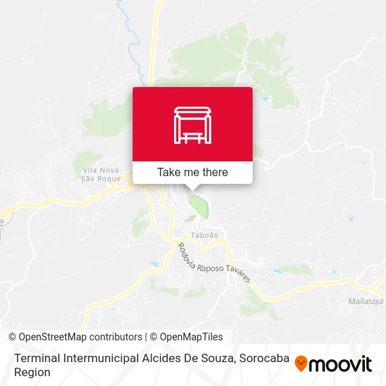 Terminal Intermunicipal Alcides De Souza map