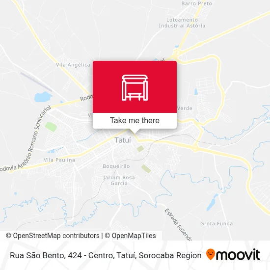 Rua São Bento, 424 - Centro, Tatuí map