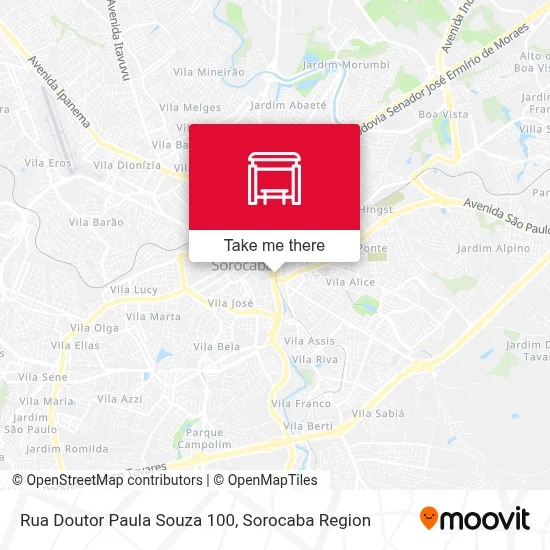 Rua Doutor Paula Souza 100 map