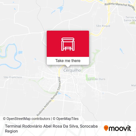 Terminal Rodoviário Abel Rosa Da Silva map