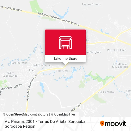 Av. Paraná, 2301 - Terras De Arieta, Sorocaba map