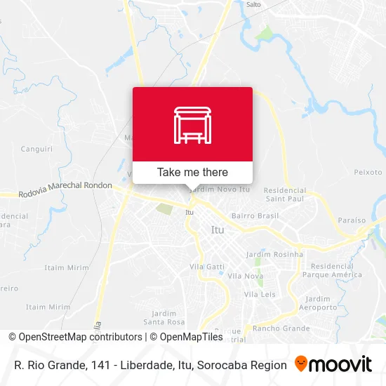 R. Rio Grande, 141 - Liberdade, Itu map