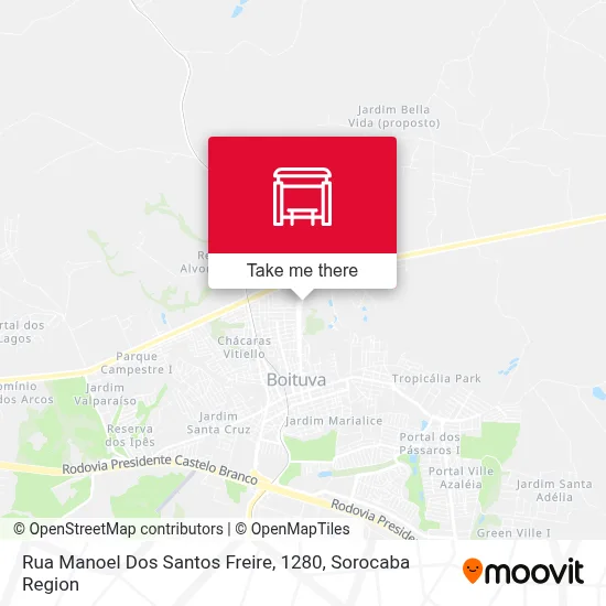 Rua Manoel Dos Santos Freire, 1280 map