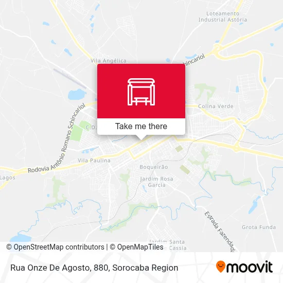 Rua Onze De Agosto, 880 map