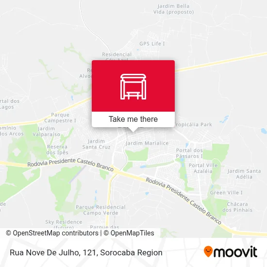 Rua Nove De Julho, 121 map