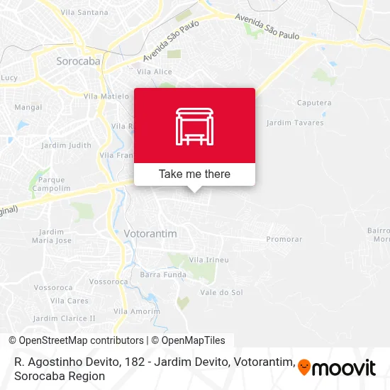 R. Agostinho Devito, 182 - Jardim Devito, Votorantim map