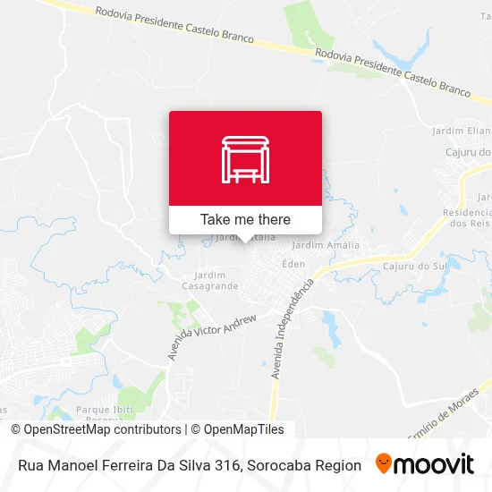 Rua Manoel Ferreira Da Silva 316 map