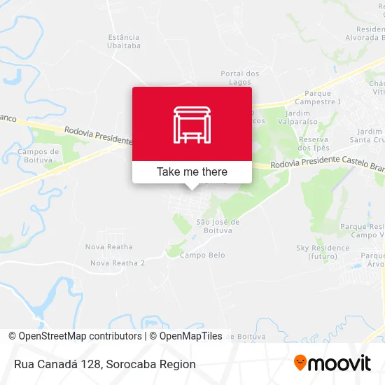 Rua Canadá 128 map