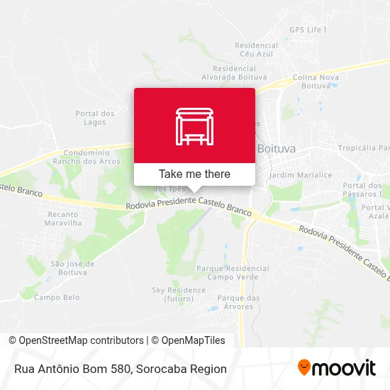 Rua Antônio Bom 580 map