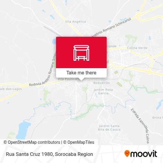 Rua Santa Cruz 1980 map