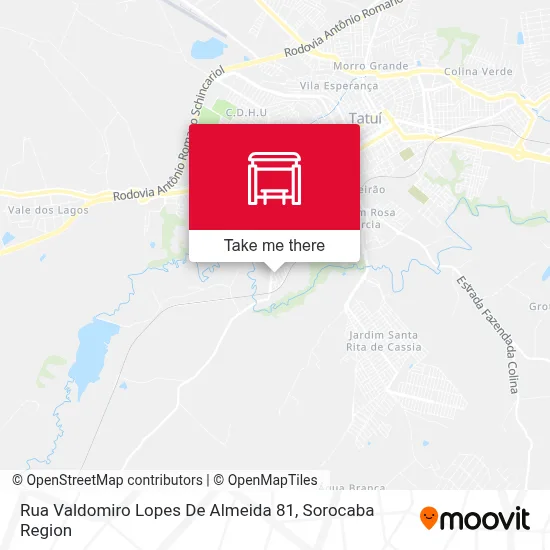 Rua Valdomiro Lopes De Almeida 81 map