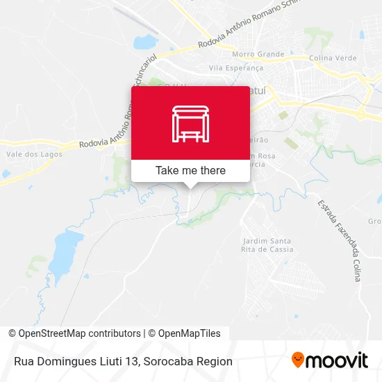 Rua Domingues Liuti 13 map