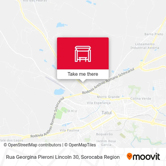 Rua Georgina Pieroni Lincoln 30 map