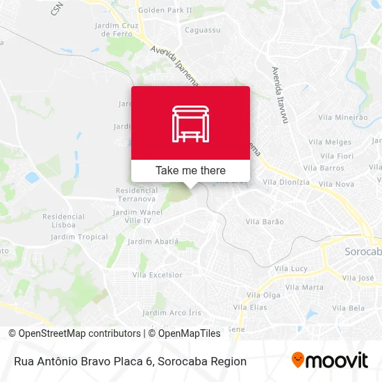 Rua Antônio Bravo Placa 6 map