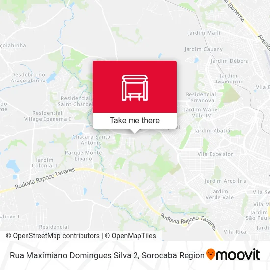 Rua Maxímiano Domingues Silva 2 map