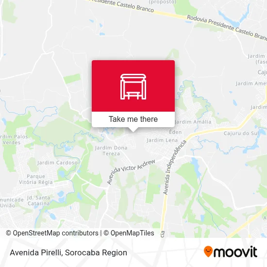 Avenida Pirelli map