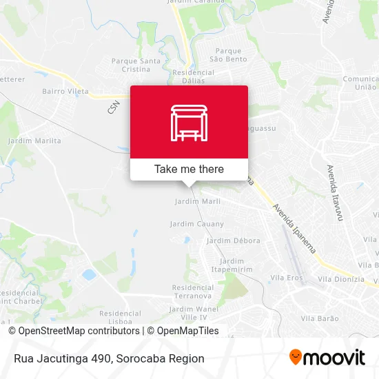 Rua Jacutinga 490 map
