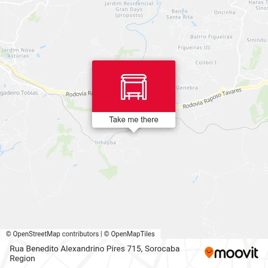 Rua Benedito Alexandrino Pires 715 map