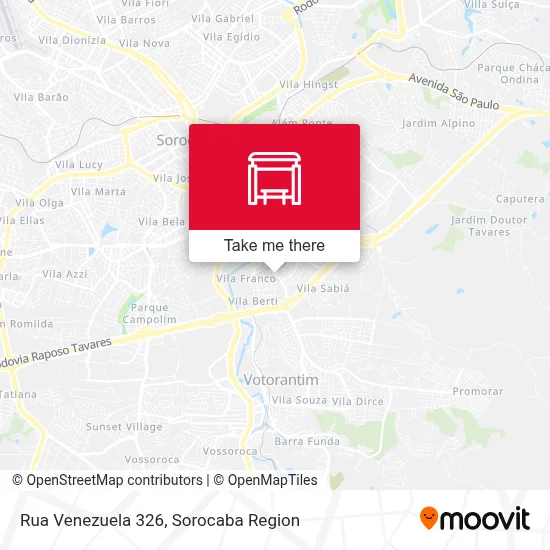 Rua Venezuela 326 map