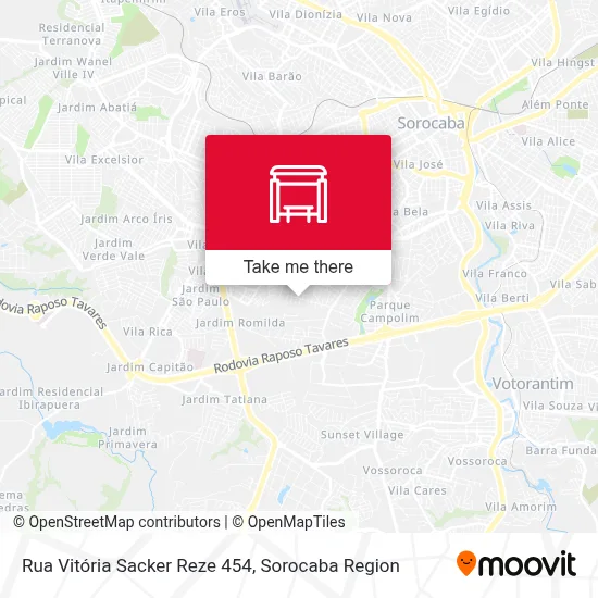 Rua Vitória Sacker Reze 454 map