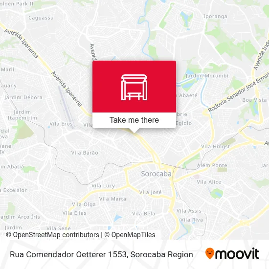 Rua Comendador Oetterer 1553 map