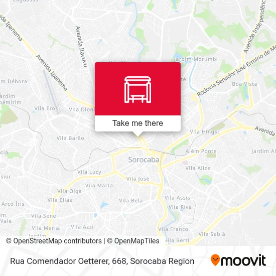 Rua Comendador Oetterer, 668 map