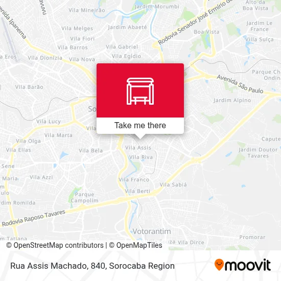 Rua Assis Machado, 840 map