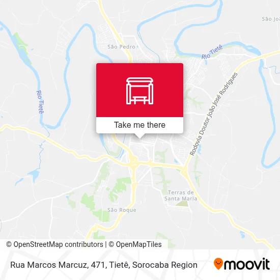 Rua Marcos Marcuz, 471, Tietê map