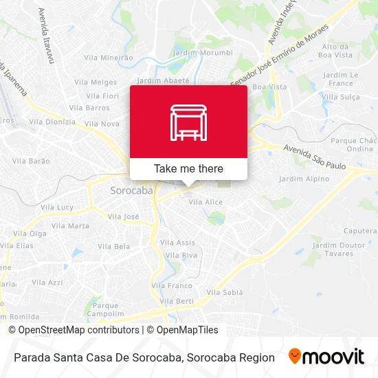Parada Santa Casa De Sorocaba map