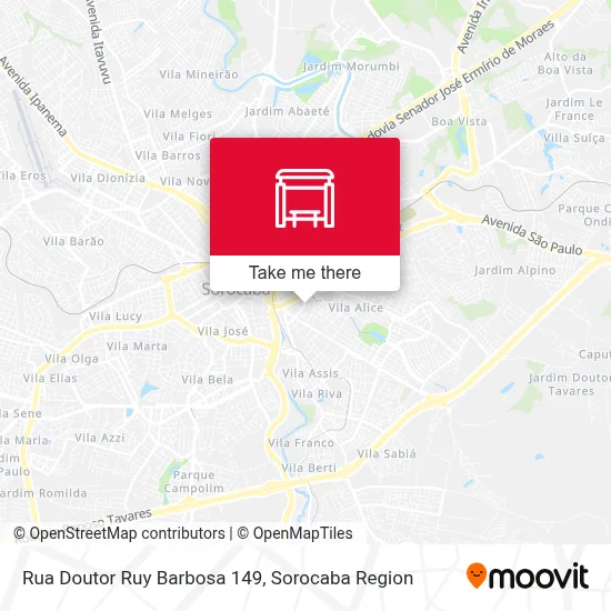 Rua Doutor Ruy Barbosa 149 map