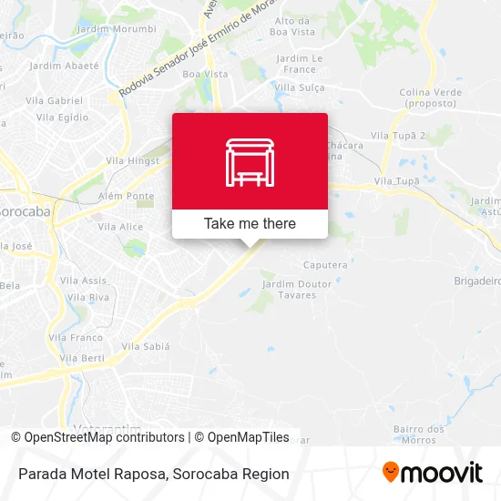 Parada Motel Raposa map