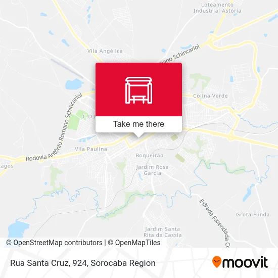 Rua Santa Cruz, 924 map