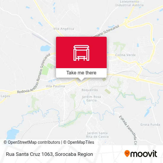 Rua Santa Cruz 1063 map
