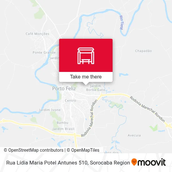 Rua Lídia Maria Potel Antunes 510 map