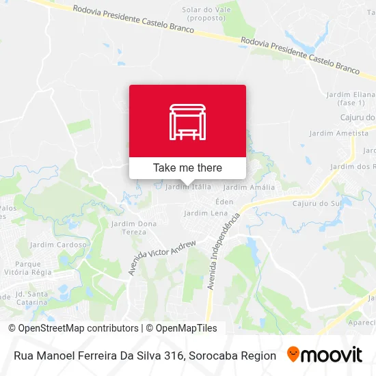 Rua Manoel Ferreira Da Silva 316 map