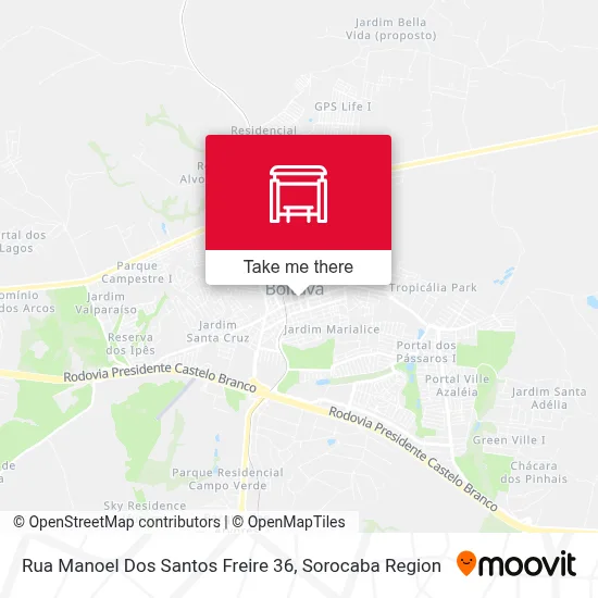 Rua Manoel Dos Santos Freire 36 map