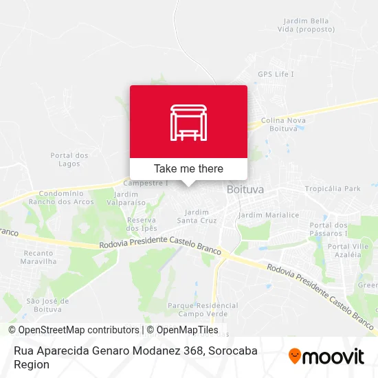Rua Aparecida Genaro Modanez 368 map