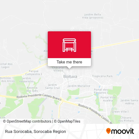 Rua Sorocaba map
