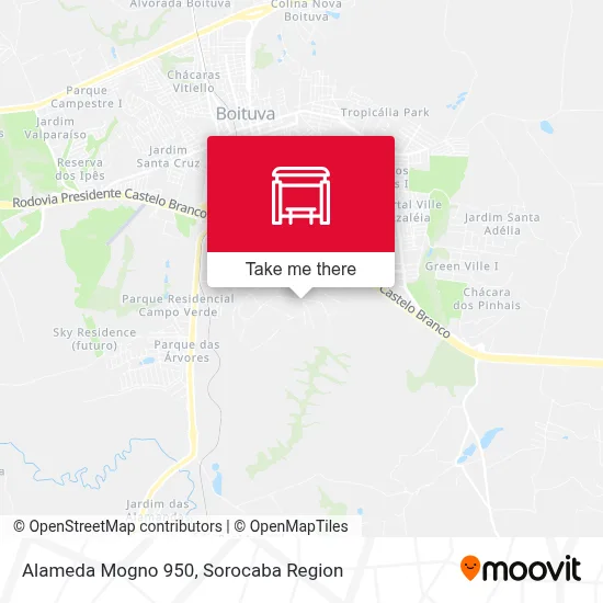 Alameda Mogno 950 map